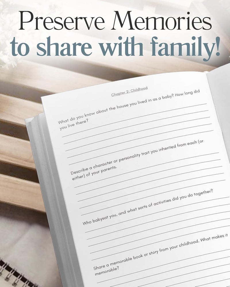 Coco & Lan Granny's Life Story Journal (Hardcover): A Meaningful Keepsake for Granny to Share Her Journey & Memories, Book Includes 250+ Prompt Questions, Sentimental Gift for Mother's Day, Birthday, Christmas - Image 4